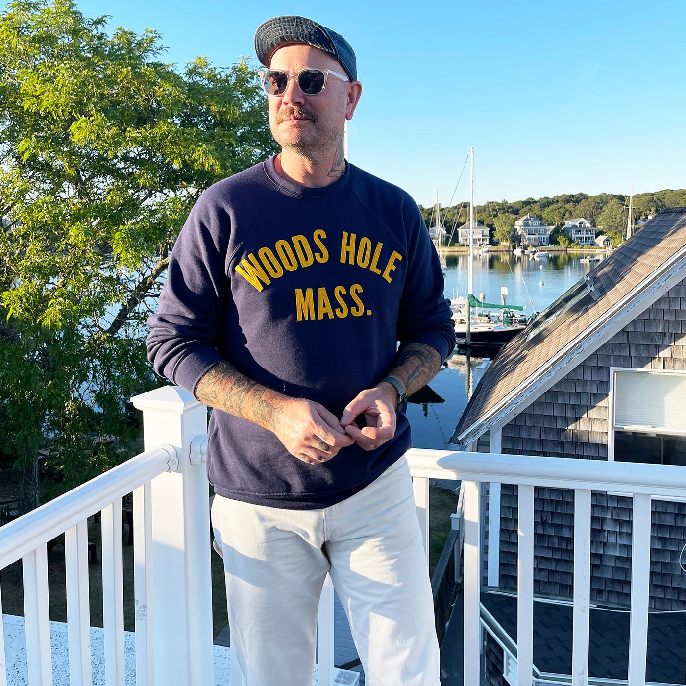 Navy Woods Hole Sweatshirt | Masterson Made
